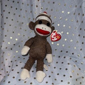 Ty Sock Monkey Plush Toy